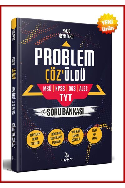 Problem Çözüldü - Konu Özetli Problemler Soru Bankası (2026 ÖZEL HAZIRLIK)
