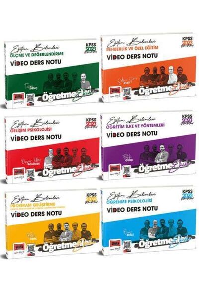 Yargı Yayınları 2023 Kpss Eğitim Bilimleri Öğretmenler Ekibi Video Ders Notla...