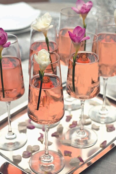 RCR Aria 6'lı Flüt Kadeh Seti 360 ml