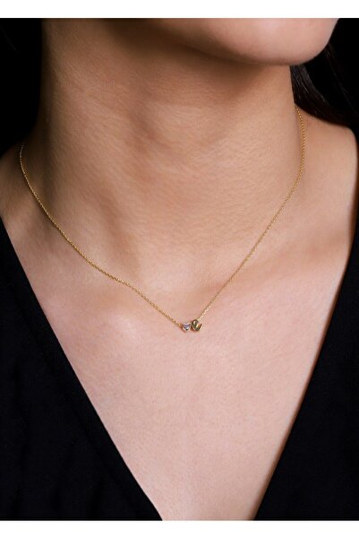 Ziu 925 Ayar El Yazılı Harfli Ve Kalpli E Kadın Gümüş Kolye (UZUNLUK 42 CM) Harf Boyutu 0.5 Cm