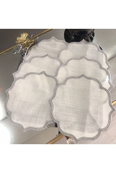 GC CURTAİN & FABRİCS 2024 KOKTEYL PEÇETESİ GRİ SİM ÇERÇEVE 6 ADET