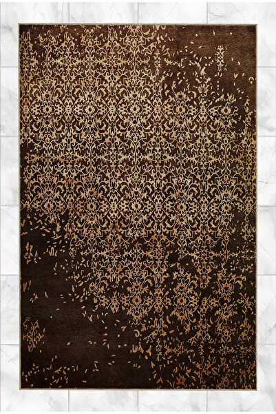Rugs Modern Halı Bej Kahve Temalı Geleneksel Motif Etnik Desenli Vintage Deko...
