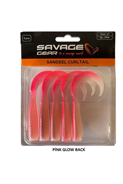 Savage Gear Lb Sandeel Curltail 10cm 5gr 5 Adet Silikon Yem Iğnesiz (YENİ)