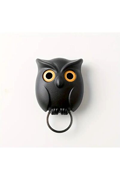 UrbanCove Co حامل سلسلة مفاتيح على شكل بومة حديثة، سهل التركيب، مناسب للمفاتيح والأشياء الصغيرة