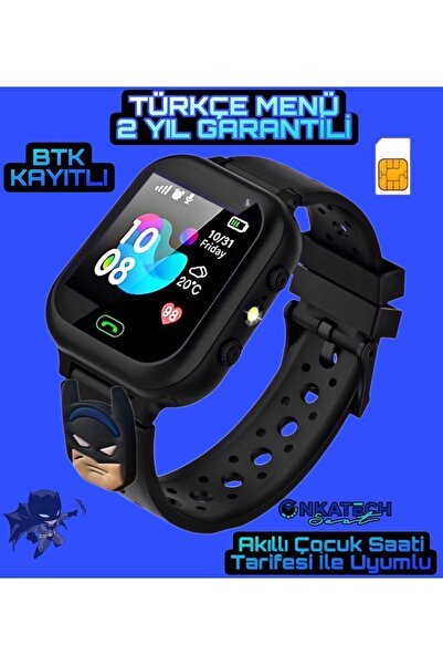 Onkatech Sim Kartlı Konum Takibi Ortam Dinleme Özellikli Akıllı Çocuk Saati Figürlü Seri