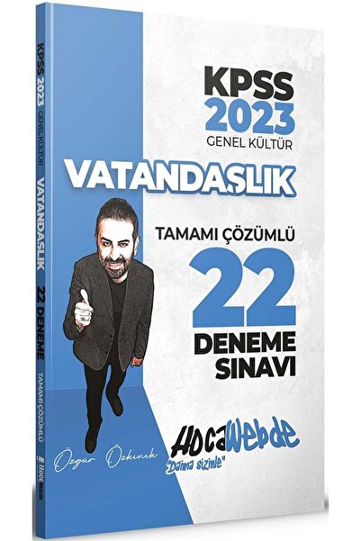Hoca Webde Hocawebde 2023 Kpss Vatandaşlık Tamamı Çözümlü 22 Deneme Sınavı