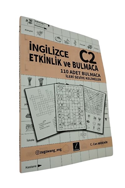 ZUGZWANG İngilizce Etkinlik ve Bulmaca C2 - İngilizce Kelime Öğreten Bulmaca Kitabı