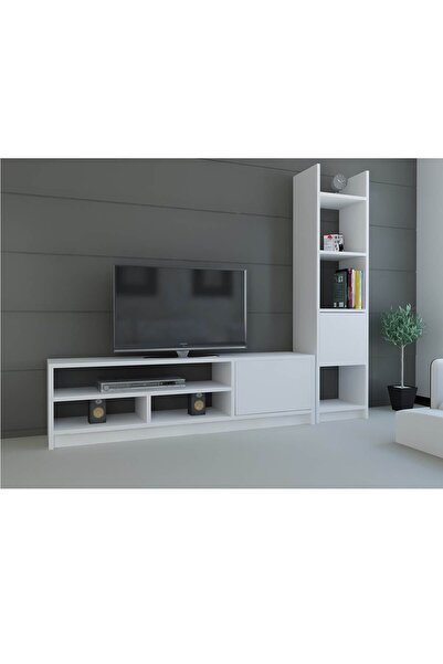 Decorotika Esbi 104 Tv Ünitesi Beyaz Beyaz