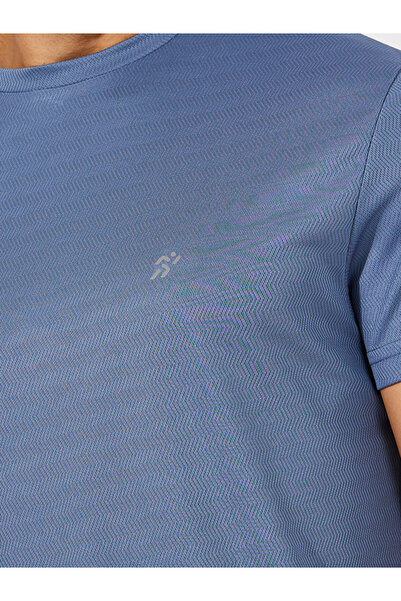 Styli Textured T-Shirt & Shorts Sports Fitness Suit Set