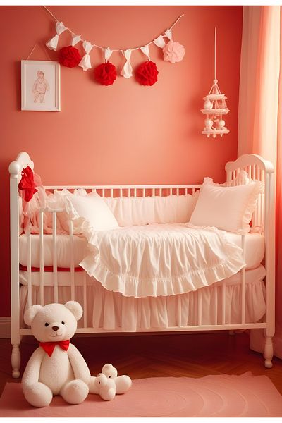 Helen George White Vintage Frilly Baby Duvet Cover Set