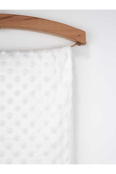 Miniworld Unisex Baby White 80x100 cm Chickpea Pattern Blanket