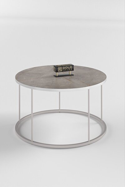 GOLDFALEZ Orta Sehpa Terra Lüx Gümüş Gordion