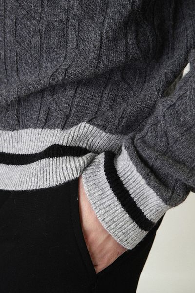 Ferraro Ανδρικό πουλόβερ Smoke/a.grey Crew Neck 100% Lambswool
