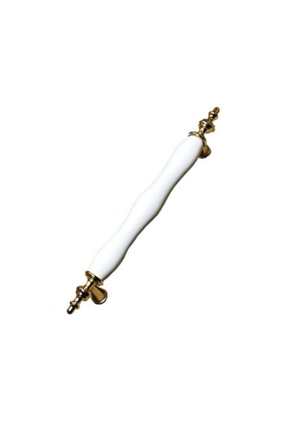 KAHRAMANOĞLU Porselen Altın Asos 000 Kulp 128 Mm (Düz Beyaz)