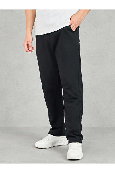 Styli بنطال رياضي سادة بقصة مستقيمة مع جيب جانبي