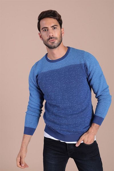 Ferraro Ανδρικό πουλόβερ Saks Crew Neck από βαμβακερό μετάξι