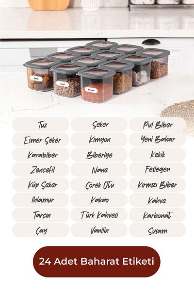 Vienev 24 Spice Labels