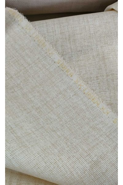 sarra No.6 Powder - Linen Plain Fabric, Etamine, Punch and Panel Fabric