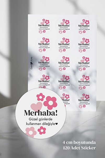 Özer Store 120 komada okruglih lepljivih etiketa za pakovanje proizvoda, zahv...