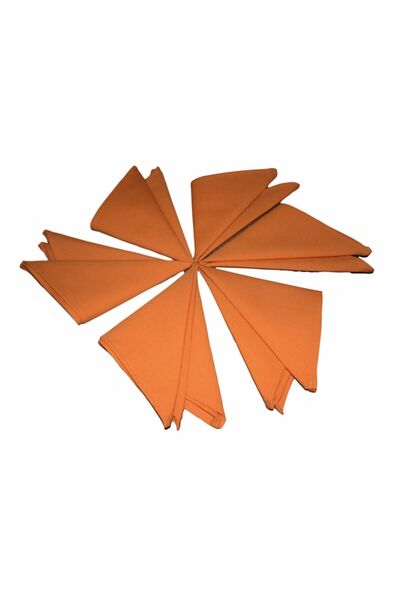 paris in paris Șervețele de serviciu de in de rață portocalie de prima calitate - 6 bucăți de țesături fără perforare