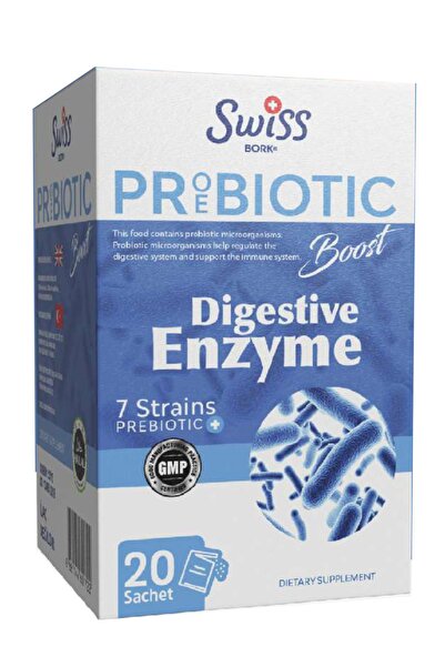Bork Swiss Natural Bork Proebiotic Boost Digestive Enzyme 20 Saşe –Sindirim Enzimleriyle