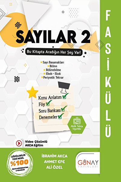 Günay Yayıncılık Sayılar 2 Fasikülü