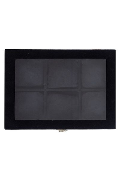 Mudo Home 6-Piece Black Alcantara Watch Box