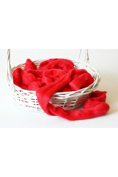 Hobi Keçe Hobby Wool Red Giant Wool 500 Gr