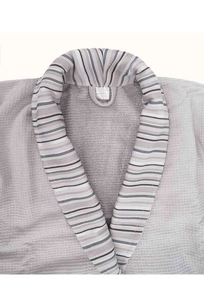 Koza Home Limira Set of 4 Gray Cotton Bathrobe Dowry Towel - S/M/L/XL 50x90 2242