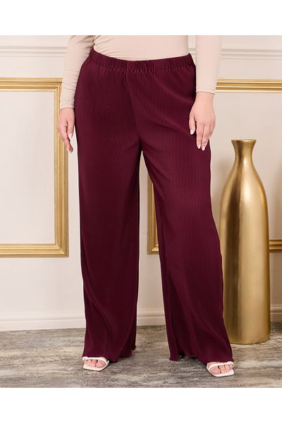 Styli Plus Size Relaxed Fit Plisse Pants