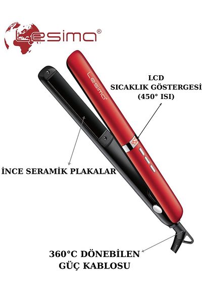 Lesima Ls-207 Lake Series 450° Heat Professional Hair Straightener