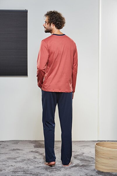 PJS Erkek Düğmeli Pijama Takımı 21322