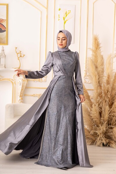 Modamartı YILDIZ ABİYE PARILTILI BALIK MODEL TESETTÜR ABİYE K18680