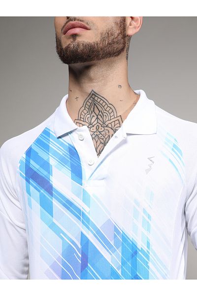 Campus Sutra By Styli Contrast Print Long Sleeves T-Shirt