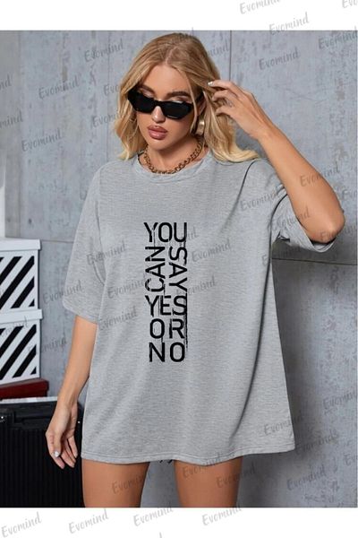 Evomind 1 μπλουζάκι δώρο για αγορές 5 και άνω στο καλάθι - Μπλουζάκι με στάμπα Oversize Ναι ή Όχι