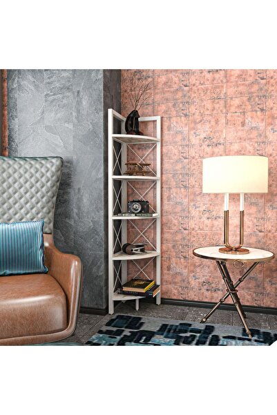Decorotika REMO KİTAPLIK BEYAZ