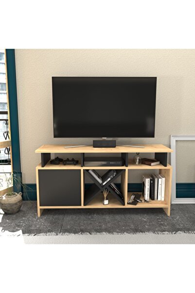 Decorotika AUBURN TV ÜNİTESİ SAFİRMEŞE ANTRASİT