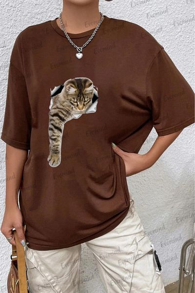 Evomind 1 T-shirt για αγορές 5 και άνω στο καλάθι - Unisex T-shirt με εικόνα γατάκι