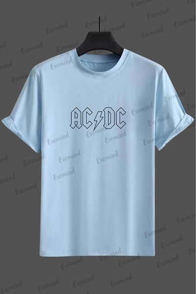 Evomind Ac&DC Back σε μπλουζάκι μεγάλου μεγέθους σε μαύρο χρώμα