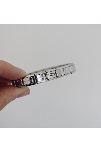 Pigna Aksesuar İtalyan Charm Isimli Tarihli Kişiselleştirilebilir Bileklik