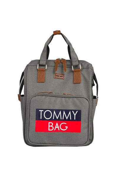 Tommybaby حقيبة ظهر ناعمة للعناية بالطفل مع زجاجة حرارية وشماعة لعربة الأطفال