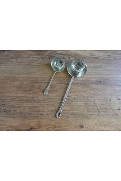 antepistachios Copper Colored 2 Pieces Pot Scoop - Large and Small Set