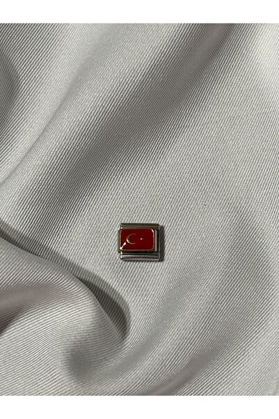 Stainless Steel Turkish Flag Charm