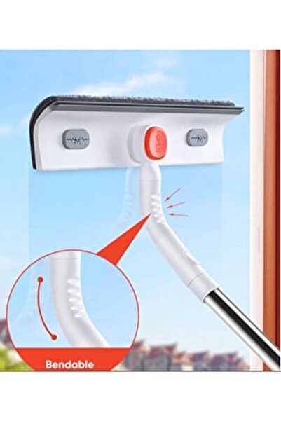 Single ( + 1 Yedekli ) Teleskopik Çok Fonksiyonlu Cam Temizlik Paspası Çift Taraflı