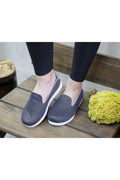ALMİNA Shoes Women's Smoked Mesh Cloth Summer Sport Ballerinas