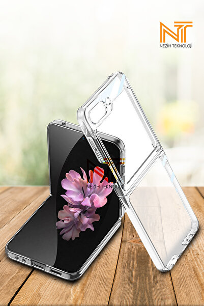 Nezih Case Samsung Galaxy Z Flip 6 / Z Flip 7 FE Uyumlu Full Camlı 360 Koruyu...