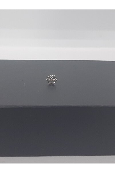 Set 925 Ayar Gümüş Zirkon Taşlı ''KAR TANESİ'' Hızma ( 4 mm  )
