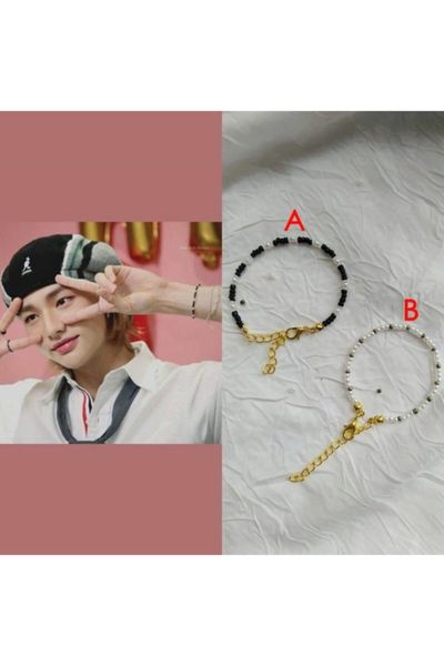 KPOP Stray Kids Bracelet FELIX HyunJin Same Style Fashion Elastic Beaded  Bracelet Unisex Decorative Accessories Fans Gift F71 - AliExpress
