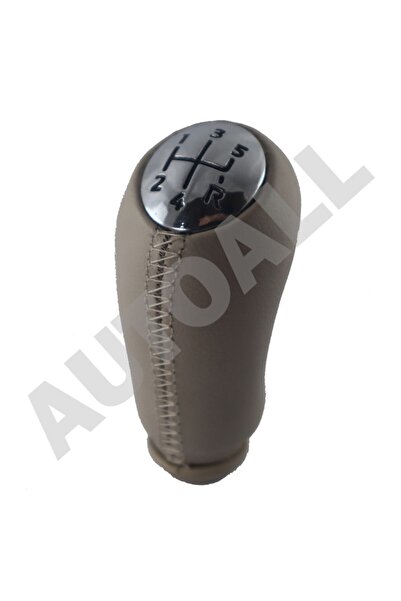 AutoAll ميجان 2 مقبض ناقل الحركة من الجلد باللون البيج