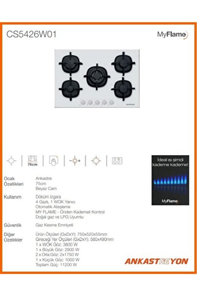 Silverline Cs5426w01 Beyaz Cam Ocak 9 Kademeli Isı Ayarı